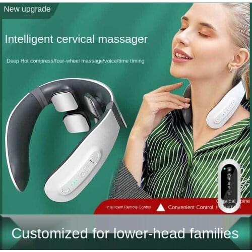 Cervical spine massager multifunctional heat point pulse neck cervical massage whole body meridian instrument