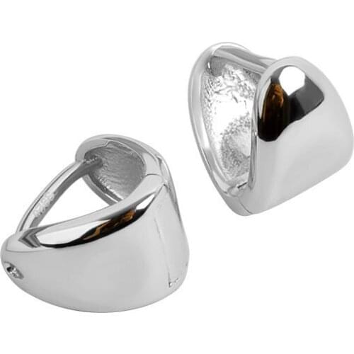 Fashion 925 Sterling Silver Creative Irregular Geometric Earrings For Women Girls Ear Jewelry Party Birthday Gift eh877