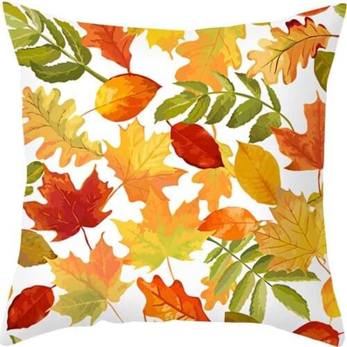 New Design Autumn Home Harvests Series Pillowcase Fashion Maple Leaf Pillow Cushion Pillowcase Home Decoration Accessories