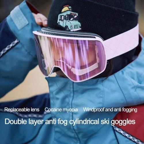 Multicolor Ski Mask Men Women Snowboard Goggles Glasses Skiing UV400 Protection Anti-fog Snow Skiing Glasses Ski Goggles