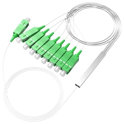 SC/APC 1x8 Fiber optical Splitter Mini Module SC/SC FTTH Fibre Splitter SC Single Mode