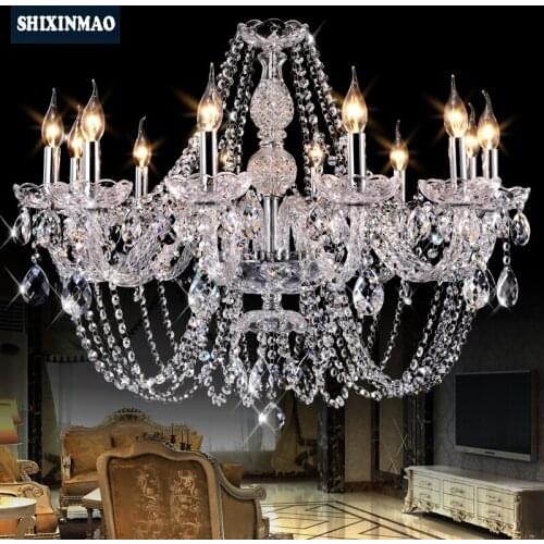 SHIXNIMAO Luxury Electric Crystal Chandelier 6Arm/8Arm/10Arm/15Arm Crystal lamp Crystal Chandelier