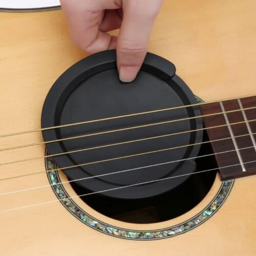 Silicone Classic Guitar Buster Sound Hole Cover Guitar Noise Reduction Guitar Reduce Noise Accessories