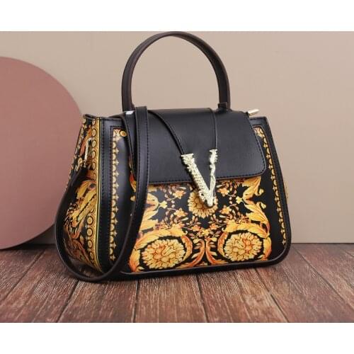 2021 New Women Portable Messenger Bag European and American Printing Women Purse and Handbag High Quality Shoulder Messenger Bag