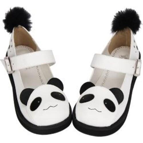 New Lolita Shoes Cute Panda Pattern Platform shoes Students Summer Daily Shoes H