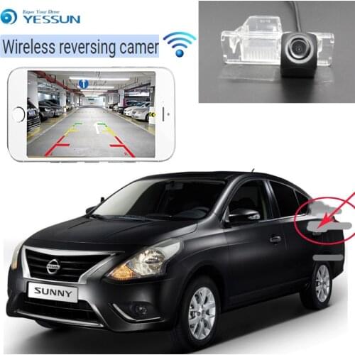 YESSUN car Reverse wireless reverse camera hd night vision For Nissan sunny 2011~2018 for Almera N17 2011~2019