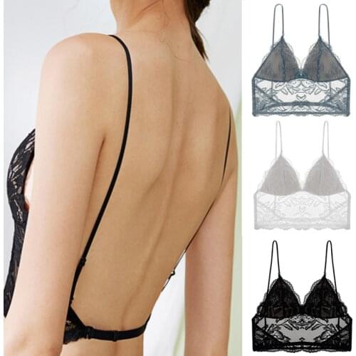 Women Sexy Lace Bras Big Backless Beauty Back 4 Styles Bralette Corset Push Up U-Shape Lingerie Seamless Underwear Soutien Gorge