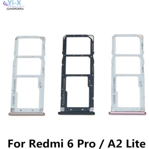 10X SIM Card Tray Holder Micro SD Card Slot Holder Adapter for Xiaomi Redmi 6 Pro / A2 Lite