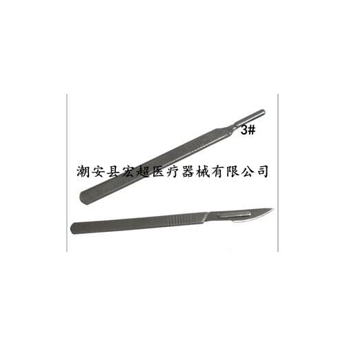 2pcs Stainless steel surgical knife handle no.3 # handle for medical medical healthcare hospital pharmacy Supplies wholesale