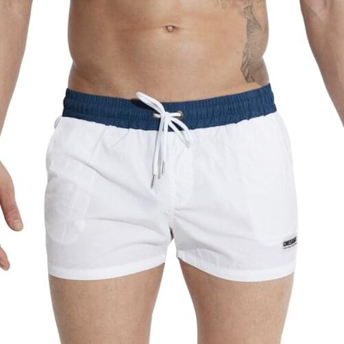 2018 Fashion Swimwear Men Sexy Burning Mens Briefs beach swimming 2 points casual shorts swimming trunks