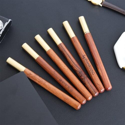 Gift Pen Custom LOGO Wood Ballpoint Pens Rollerball Pen Rose Gold Pen Pens for Writing Promotional Gifts