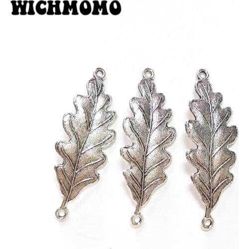 2019 New 5pieces 51*18MM Retro Zinc Alloy Leaves Connectors Charms Pendants for DIY Necklace Jewelry Accessories