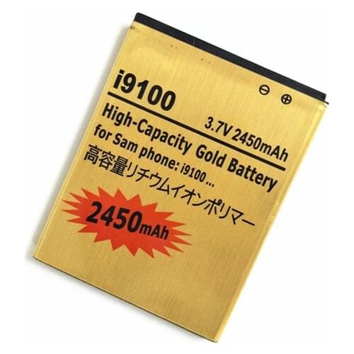 Gold 2450mAh Replacement Battery for Samsung Galaxy S2 i9100 i9108 i9103 I777 i9105 i9100G i9188 i9050 EB-F1A2GBU phone battery