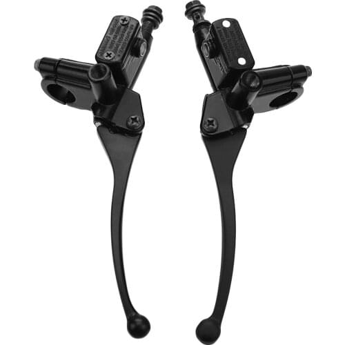 Aluminum Motorcycle 7/8" 22mm Hydraulic Brake Master Cylinder Clutch Lever Left Right For ATV Quad 90cc 110cc 125cc Dirt Bikes