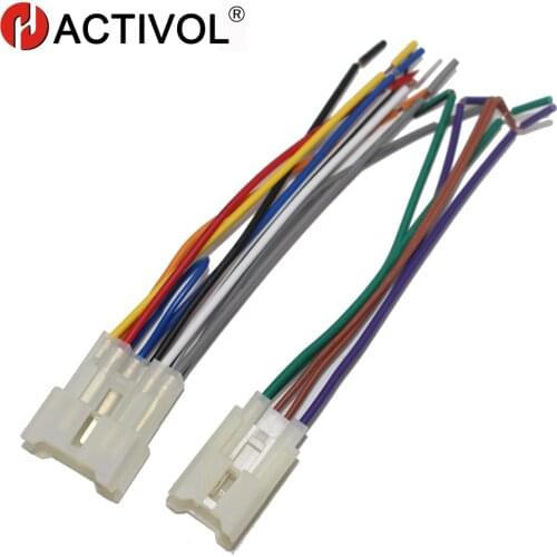 Car Radio Stereo Female ISO Plug Power Adapter Wiring Harness Special for Toyota Universal ISO harness power cable