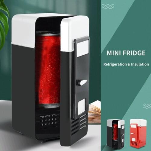 Mini Car Refrigerator Usb Multi-function Home Travel Vehicular Fridge Dual-use Box Cooler Warmer Refrigerator For Car Home#db4