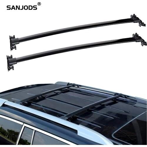 SANJODS Roof Rack Top Rail Carries Luggage Carrier Fit for 2008 2009 2010 2011 2012 2013 Toyota Highlander Baggage Rail Crossbar