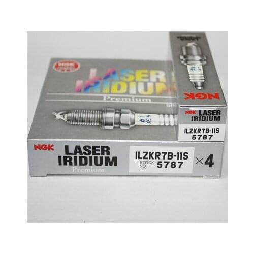 Free Shipping Pack of 4 pcs NGK Spark Plugs ILZKR7B11S 5787 LASER PLATINUM Genuine Japan Honda Accord Platinum Rui Odyssey Kia