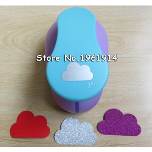 Free shipping new arrival 3 inch cloud craft punch perfurador de EVA scrapbooking puncher paper punches