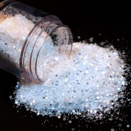 10g Champagne Gold Glitter Nail Powder Sequins Holographic Shiny Mix Dip Powder Flakes Nail Art Pigment Paillettes for Nails