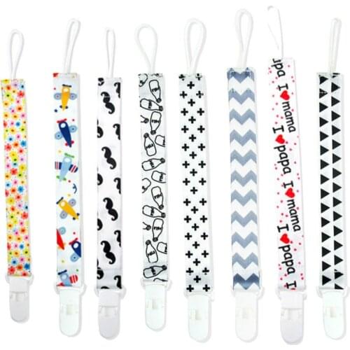 1 Pc Baby Pacifier Chain with String Baby Clip Holder Nursing Teether Dummy Soother Nipple Leash Strap 8 Styles