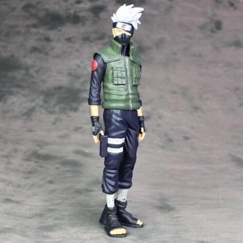 28cm Anime Hokage Shippuden Grandista Hatake Kakashi Banpresto Shinobi Relations Pvc Action Figure Collection Model Adult Toy