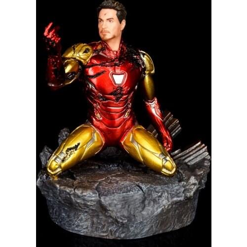 Marvel Avengers Iron Man MK85 Snap Fingers PVC Action Figure 140mm Avengers Endgame Ironman Anime MKIV Figurine Toys