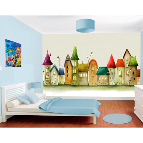 Custom children wallpaper,Castle Comics,3D cartoon mural for living room bedroom childrens room backdrop PVC papel de parede