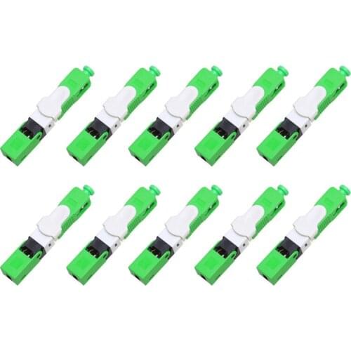 FTTH ESC250D Connector APC Fast Connector APC Single-Mode Fiber Optic Quick Connector FTTH Optic Fast Connector