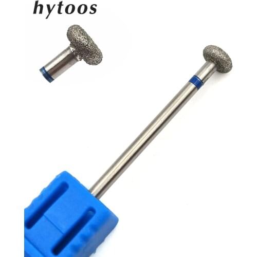 HYTOOS New Diamond Nail Drill Bit 3/32" Rotary Cuticle Burr Manicure Cutters Electric Drill Accessories Nail Mills Tools-S0602D