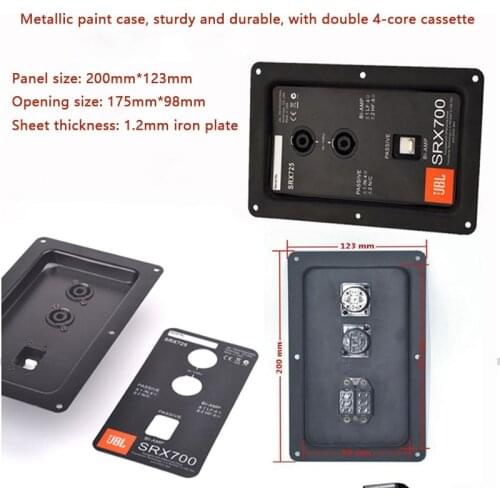 JBL speaker wiring back panel Professional stage speaker junction box connector Double 4 core ohm head to send stickers 8