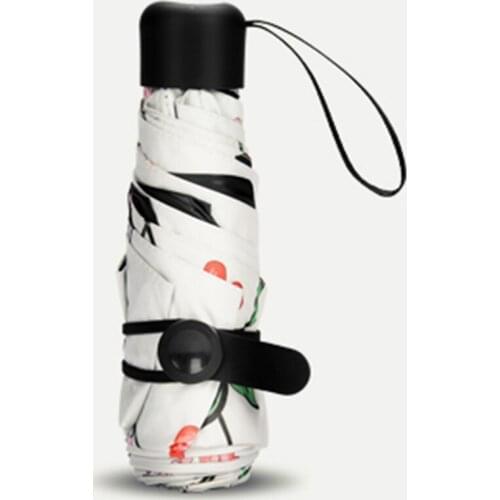 Mini Umbrella Rain Women Automatic Pocket Umbrella Automatic Folding Parasol Sombrillas Para Lluvia Y Sol UV Windproof Flower713