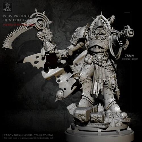 75MM Resin model kits DIY toy hunter sself-assembled TD-2509