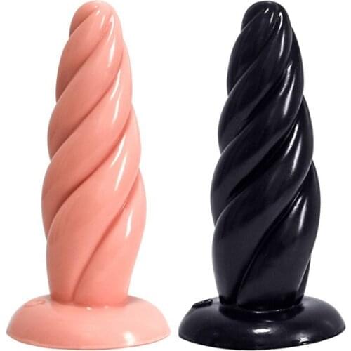 New Spiral Anal Plug Pull Bead Dildo Sex Toys For Women Men Masturbators Prostate Massage Butt Plug Anal Toys With Suction Cup