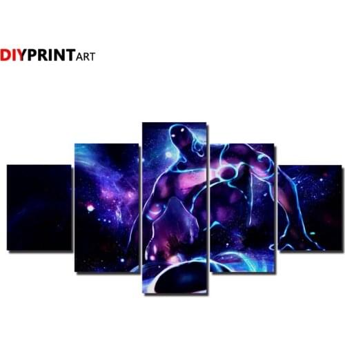 DOTA2 Enigma Black Hole 5 Panels Modern Wall Art Painting Wall Decorations for Living Room A1538