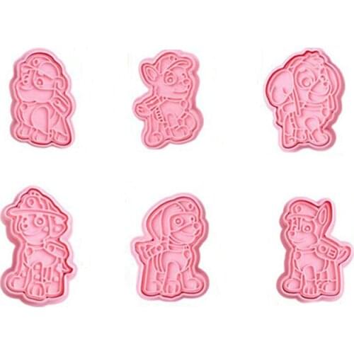 Paw Patrol 3D Baking Mold DIY Cookie Cutter Set spin master Cartoon Modeling Biscuit Baking Tools Press Type Baking Mold