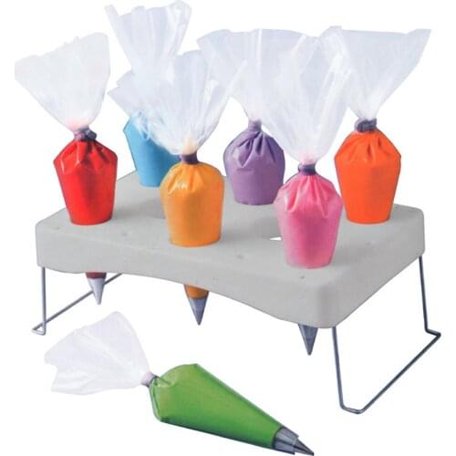 Cake Decorating Icing Bag Stand Piping bag Holder Cake Decor Tool Storage Shelf for Cream Pastry