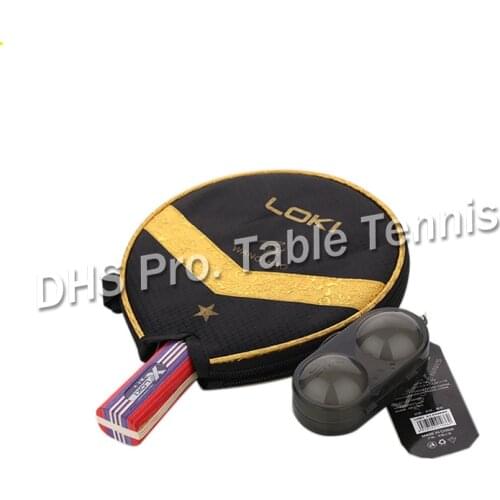 Professional Table Tennis Rackets Strong Spin 5-Plywood Blade Pimples In Rubber Ping Pong Bat Teenagers Entertainment