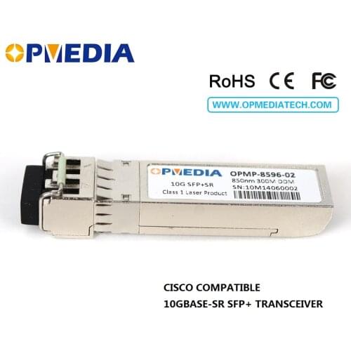 Compatible with Cisco 10GBASE-SR transceiver,10G 850nm 300m SFP+ optical module with duplex LC connector and DDM function ,MMF