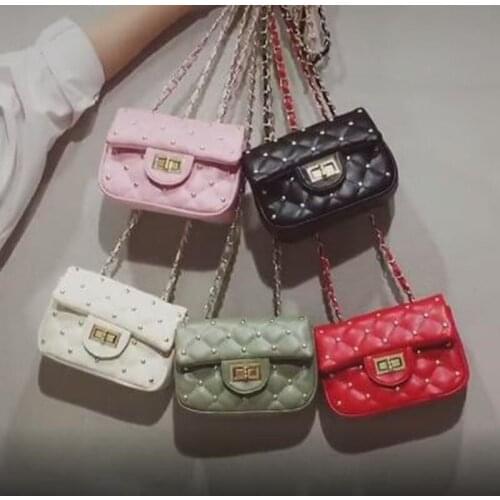 Bags for women 2020 new luxury handbags All-Match Furry Hand-Held Chain Lattice Small Square Bag