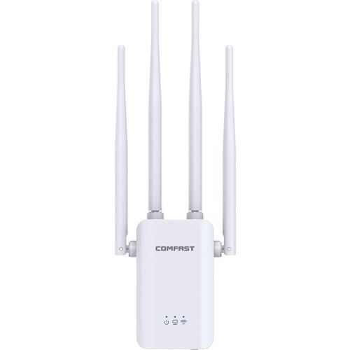 300M 4 antenna wireless repeater WIFI signal amplifier high power through wall wireless AP OEM/ODM