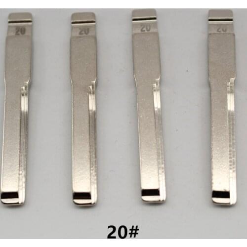 VVDI OEM 10Pcs 20# Metal Uncut Flip KD Remote Key Blade For Benz