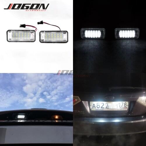 2pc White LED License Number Plate Light Replacment For Subaru Forester Impreza Legacy BRZ WRX XV Crosstrek For TOYOTA FT86 GT86