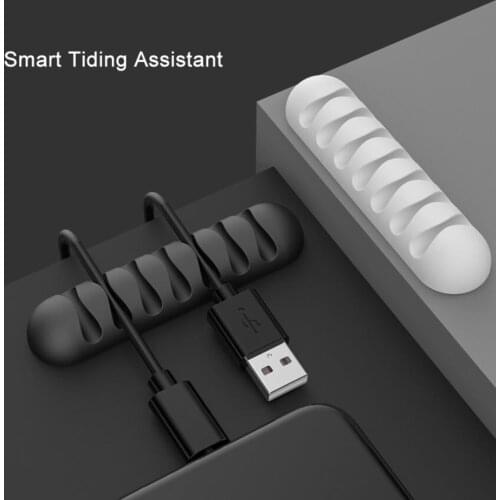 Cable Clips Multipurpose Cable Winder Cord Holder Earphone Wire Organizer 4/5/7 Slots