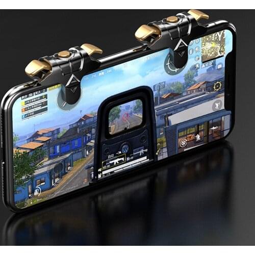 1 Pair Metal Trigger Gamepad ABS For PUBG Mobile Game Controllers For iPhone Samsung Huawei Smartphone Games & Accessories