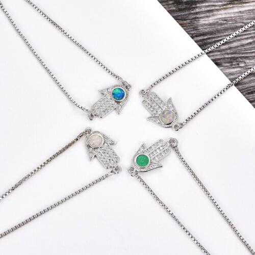 1PSC or mix and match original jewelry AAA zircon opal palm bracelet ladies' fine jewelry