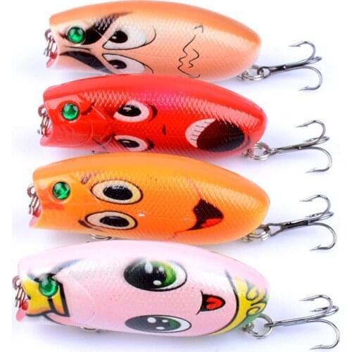 1Pcs 6cm/10.4g Wobblers Crank Artificial Hard Bait Minnow Fishing Lure Color Painting Crankbait Carp Lures For Fishing Tackle