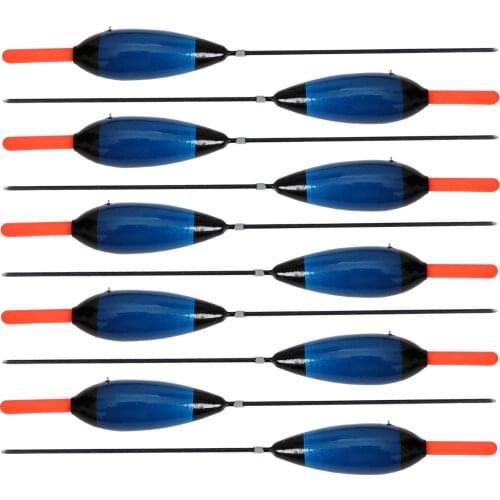 10 pcs/lot Fishing Floats Wood Hard Long-Tail Cork Plastic Bobbers Buoy 3g/16.5cm Buoyancy 2g Fishing Tackle Accessories Pesca