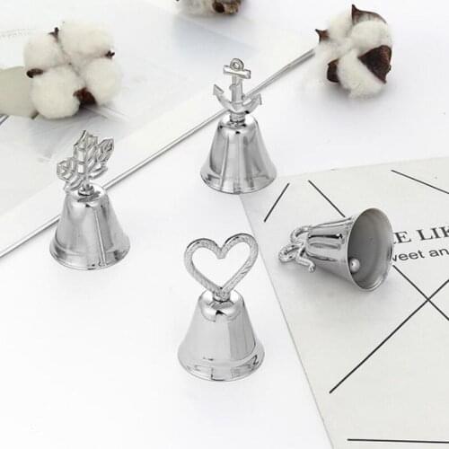 100pcs Desk Note Folder Card Holder Bell Clips Wedding Favors Place Photo Memo Number Name Message Base Decoration NO176