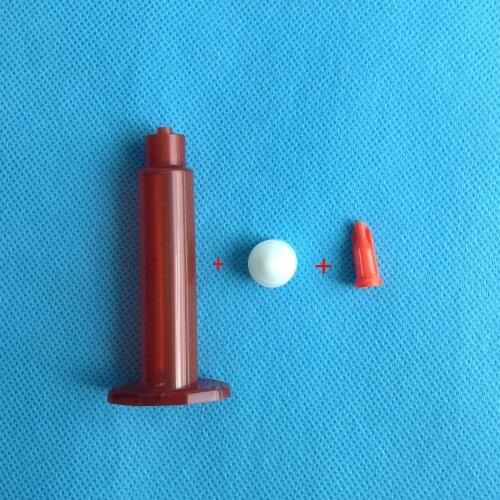 1,800PCS/LOT, 5CC Amber Air Dispense Syringe Barrel 3-pieces(barrel+stopper+tip cap), Glue Dispenser Barrel,Liquid Dispenser